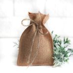 Bimotif 10x15 cm 5 Adet Jüt İpli Overloklu Jüt Kese