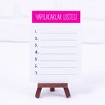 Bimotif 12x17 cm 2 Adet Yapılacaklar Listesi Fuşya Not Kartı
