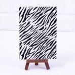Bimotif 12x17 cm 2 Adet Zebra Desenli Not Kartı