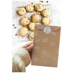 Bimotif 21 parça pastane hediye paket seti (20 adet 11x20 cm kese kağıdı ve Afiyet Olsun sticker)