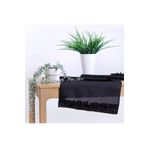 Bimotif 45x155 cm Simli Siyah Runner
