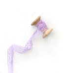 Bimotif 5 m 2 cm Lila Dantel Şerit