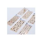 Bimotif 6 Adet Karışık Şeffaf Sticker, Dekoratif Objeler
