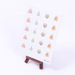 Bimotif A5 2 Sayfa Doğum Günü Pastası Sticker Seti