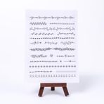 Bimotif A5 2 Sayfa Yaprak Şekilli Şeffaf Şerit Sticker Seti
