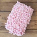 Bimotif Açık Pembe Ponpon Şerit, 1.5 Cm / 2 Metre