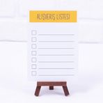 Bimotif Alışveriş Listesi Sarı 12x17 cm 2 Adet Not Kartı