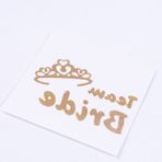Bimotif Bride To Be Taç Desenli 1 Adet Geçici Dövme
