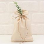 Bimotif Düz Krem Ham 15x25 cm 10 Adet Bez Kese