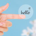 Bimotif Hello 1 Sayfa Şeffaf Sticker