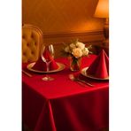 Bimotif Kırmızı dertsiz osmanlı ipeği masa örtüsü 95x95 cm Kırmızı