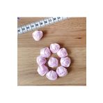 Bimotif M357111 Açık Pembe 2 cm 10 Adet Saten Gül