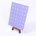 Bimotif Mor A5 2 Sayfa Beden Ölçüleri Sticker Seti