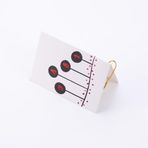 Bimotif Sevgililer Günü Temalı Tebrik Kartı, 10X7 Cm, Love Yazılı Balonlar