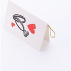 Bimotif Sevgililer Günü Temalı Tebrik Kartı, 10X7 Cm, Yüzük