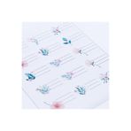 Bimotif Sticker, karışık çiçekler isimlik, okul etiketi, 4.7x3 cm, 150 adet (10 sayfa) Tek Ebat