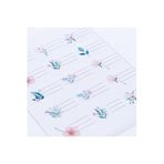 Bimotif Sticker, karışık çiçekler isimlik, okul etiketi, 4.7x3 cm, 150 adet (20 sayfa) Tek Ebat
