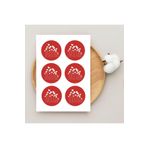 Bimotif T4169 7.8 x 7.8 cm 2 Sayfa Kalp Çubukları Sticker
