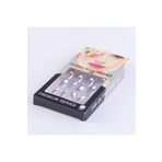 Bimotif Takma Tırnak, 12li Parlak Premium Set, Beyaz