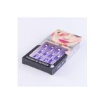 Bimotif Takma Tırnak, 12li Parlak Premium Set, Mor
