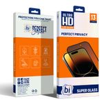 Binano 2,5D Privacy Super Glass Iphone 13/13 Pro/14/16E Ekran Koruyucu Siyah