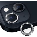 Binano Apple iPhone 11/12/12 Mini Taşlı Siyah Kamera Koruyucu