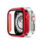 Binano Apple Watch 41mm Ultra Dönüştürücü Kasa ve Ekran Koruyucu Kırmızı