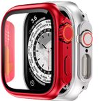 Binano Apple Watch 44mm Ultra Dönüştürücü Kasa ve Ekran Koruyucu Kırmızı