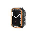 BİNANO APPLE WATCH 45MM FOSFORLU KASA VE EKRAN KORUYUCU TURUNCU