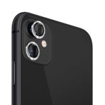 Binano iPhone 11 12 Mini Diamond Gümüş Kamera Koruyucu