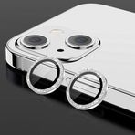 Binano Iphone 11/12 Mini Diamond Kamera Koruyucu Silver