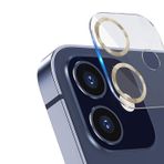 Binano iPhone 12 3D Pro Roze Altın Kamera Koruyucu