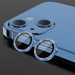 Binano iPhone 12 Diamond Mavi Kamera Koruyucu