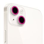 Binano iPhone 13 13 Mini Fosforlu Pembe Kamera Koruyucu