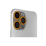 Binano iPhone 13 Pro 13 Pro Max Fosforlu Turuncu Kamera Koruyucu