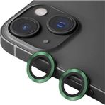 Binano iPhone 14-14 Plus Metal Ring Koyu Yeşil Kamera Koruyucu