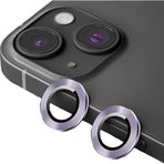 Binano iPhone 14-14 Plus Metal Ring Mor Kamera Koruyucu
