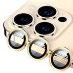 Binano iPhone 14 Pro-14 Pro Max Metal Ring Altın Sarısı Kamera Koruyucu