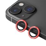 Binano iPhone 15-15 Plus Metal Ring Kırmızı Kamera Koruyucu