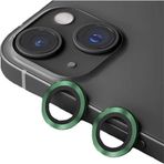 Binano iPhone 15-15 Plus Metal Ring Koyu Yeşil Kamera Koruyucu