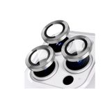 Binano iPhone 15 Pro-15 Pro Max Metal Ring Gümüş Kamera Koruyucu