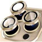 Binano Metal Ring Iphone 15 Pro/15 Pro Max Gold Kamera Koruyucu