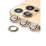 Binano Metal Ring Iphone12 Pro Lens Koruyucu Gold