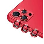 Binano Metal Ring Iphone12 Pro Lens Koruyucu Kırmızı