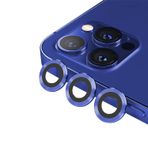 Binano Mini Metal Ring Iphone 12 Pro Lens Koruyucu 3lü Takım-1 Mavi
