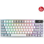 Binbir Göz Bilgisayar Asus M701 Rog Azoth/nxsw/tr/wht OLED Dısplay Gasket-Mount 3 Katmanlı Izolasyon Mekanık Gamıng Klavye