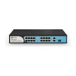 Binbir Göz Bilgisayar Bdcom S1200-16P2G1S 16 Port 10/100 16 Port Poe 2 Port Uplınk + 1 Sfp 180W Yonetılemez Rack Mount Swıtch