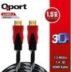 Binbir Göz Bilgisayar Qport Q-Hdmı1.5 HDMI Kablo 1.5mt Ver1.4 Altın Uçlu 3D
