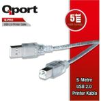 Binbir Göz Bilgisayar Qport Q-Pr5 USB 2.0 Yazıcı Kablosu 5 mt