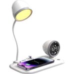 Binbir Göz Bilgisayar S-Link SL-CW21 Beyaz Telefon Uyumlu Fast Şarj 15W Ayarlanabilir LED Işıklı Masa Lambası